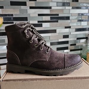 Sorel Dark Brown Lace-Up Boots